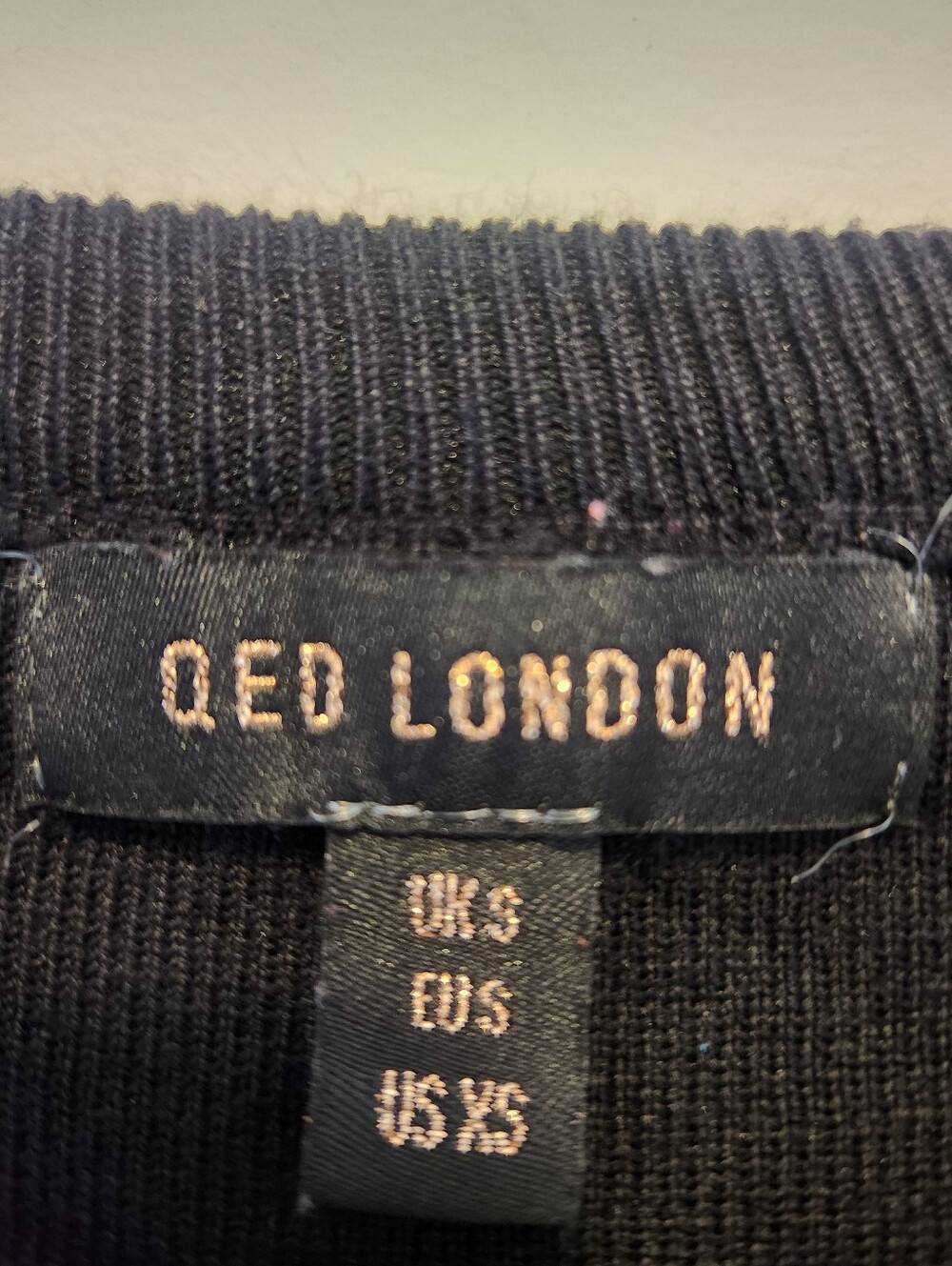 QED London Black Ruffle Sleeve Sweater - Picture 4 of 6